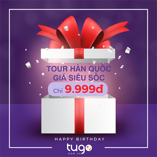 Cơ hội trúng thưởng chuyến du lịch Hàn Quốc tại Tugo tại đây